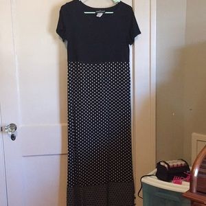 Long two colored dress